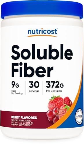 Nutricost Lösliche Ballaststoffe (Beerengeschmack) 30 Portionen - Vegan, Nicht-GVO, Glutenfrei