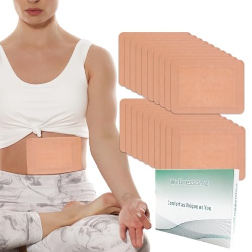 20 Stück Rizinusöl Pack Wrap 8,2 x 6,3 Zoll – Selbstklebend, saugstark, aus Bio-Baumwollflanell – Für reines Rizinusöl, auslaufsicher – Ideal für Frauen und Männer