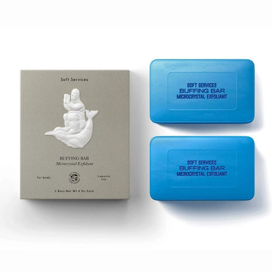 JIGME CALA SOFT.SERVICESS Buffing Bar Mikrokristall-Peeling-Körperbar für KP und eingewachsene Haare (2er-Pack, je 212 g)