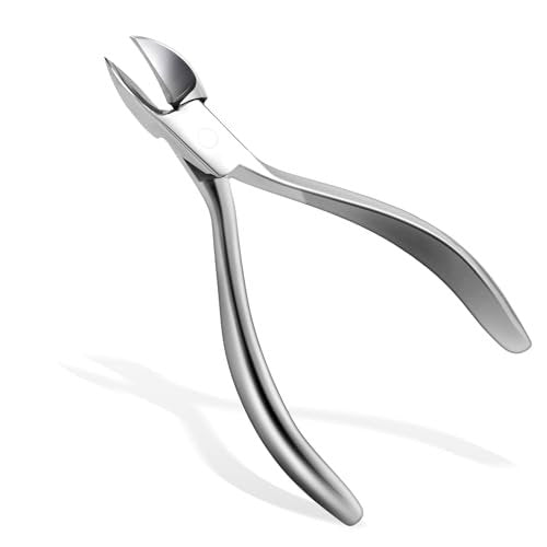 Tisojpod Zehennagelknipser für eingewachsene Nägel, professionelle Nagelzange für Männer, Frauen und Senioren, Premium-Edelstahl mit super scharfen gebogenen Klingen