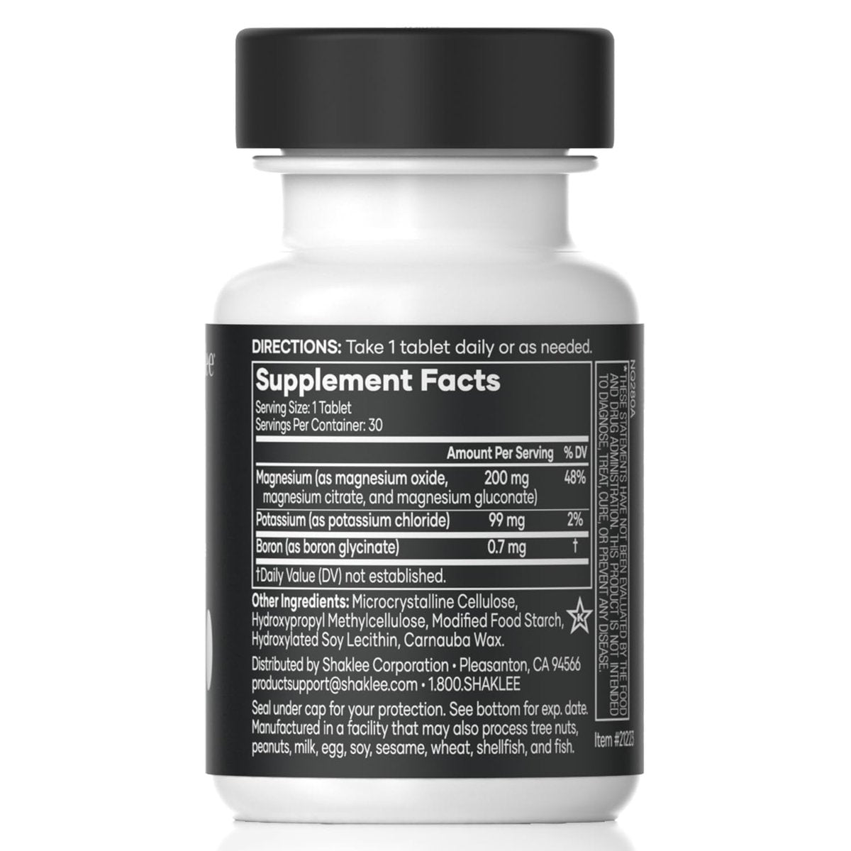 Shaklee Sustained Release VitalMag – Magnesium-Komplex für Nerven-, Muskel- und Herzgesundheit mit Kalium und Bor – 30 Tabletten