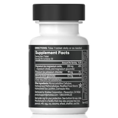 Shaklee Sustained Release VitalMag – Magnesium-Komplex für Nerven-, Muskel- und Herzgesundheit mit Kalium und Bor – 30 Tabletten