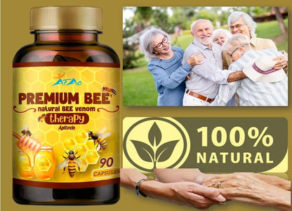 VITAMISAN Premium Natürliches Bienengift mit Glucosaminsulfat – Veneno Abeja – 90 Kapseln – Apitoxin Manuka Honig Nahrungsergänzungsmittel