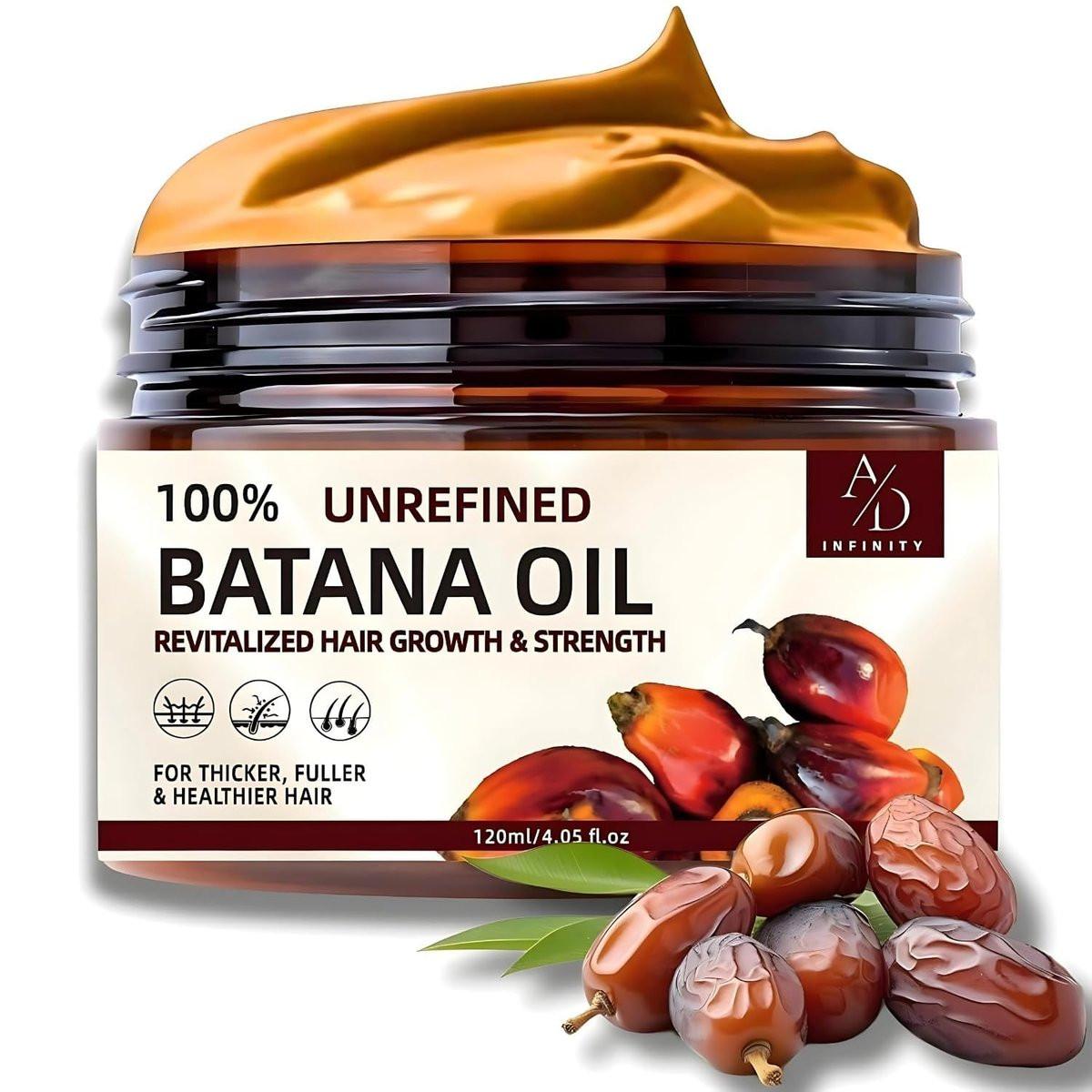 100% Unraffinierte Rohe Batana-Öl für Haarwachstum – Dr. Sebi Bio Pur aus Honduras mit Keratin, Kaffee-Extrakt & weiteren Inhaltsstoffen für mehr Dicke & Stärke – Botana-Öl 118 ml