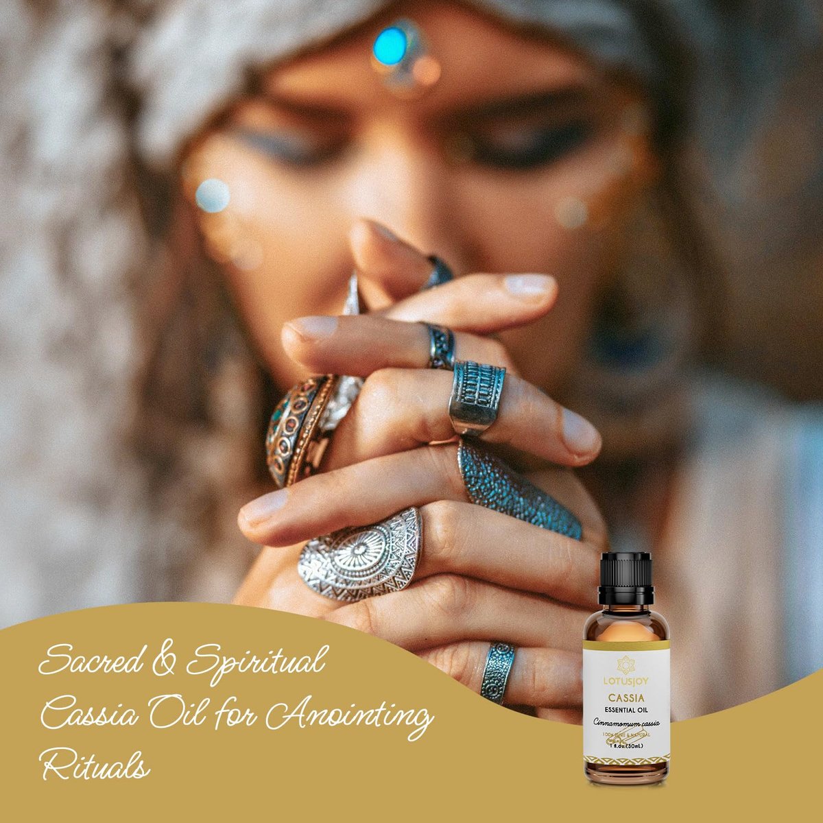 LOTUSJOY Cassia-Zimtrinden-Ätherisches Öl für Raumspray, Diffuser, DIY-Projekte - 30 ml