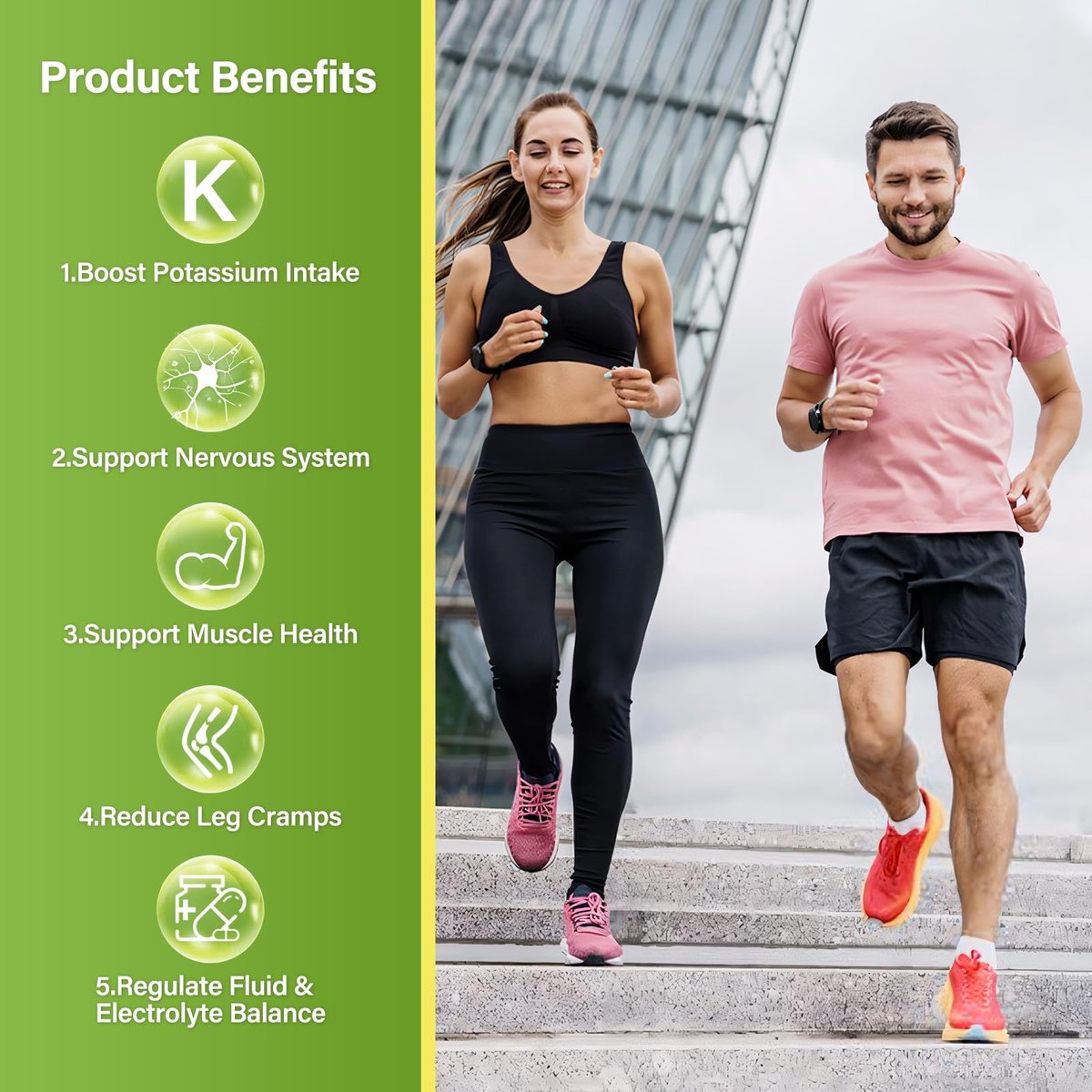 Novafun Kaliumcitrat 1000 mg – Kaliumpräparat gegen Beinkrämpfe, für Muskel- & Herzgesundheit, vegan, nicht-GVO, glutenfrei, 90 Kapseln