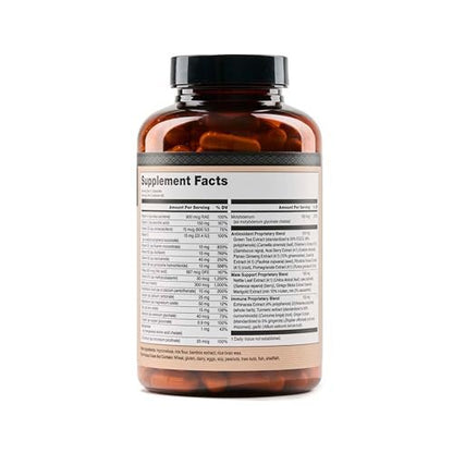NatureWise Multivitamin für Männer – Tägliche Unterstützung mit Mineralien & Kräutern für Energie, Leistung & Immunsystem – Vitamin A, C, D, B-Komplex – Soja- & Glutenfrei, Nicht-GVO – 180 Kapseln (3-Monats-Vorrat)
