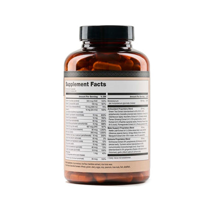 NatureWise Multivitamin für Männer – Tägliche Unterstützung mit Mineralien & Kräutern für Energie, Leistung & Immunsystem – Vitamin A, C, D, B-Komplex – Soja- & Glutenfrei, Nicht-GVO – 180 Kapseln (3-Monats-Vorrat)