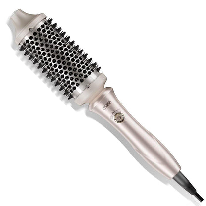 TYMO STYLUX 2.0 Thermobürste 1,7 Zoll – Heißluftbürste für Volumen, Glätten und Locken, Flexi-Fit-Technologie, Dual Voltage, Gold