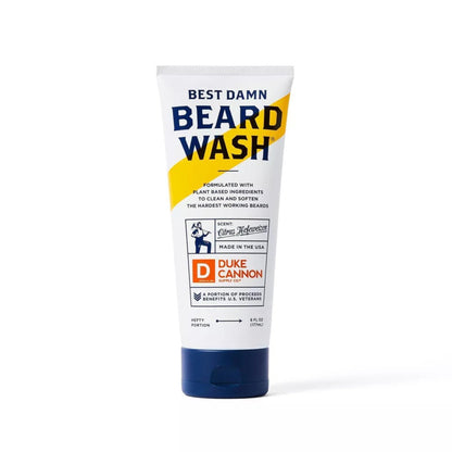 Duke Cannon Beard Wash für Männer – Hydrierendes Bartshampoo & Gesichtsreiniger – Sanfte Reinigung, Pflege & Condition für den Bart – 177 ml