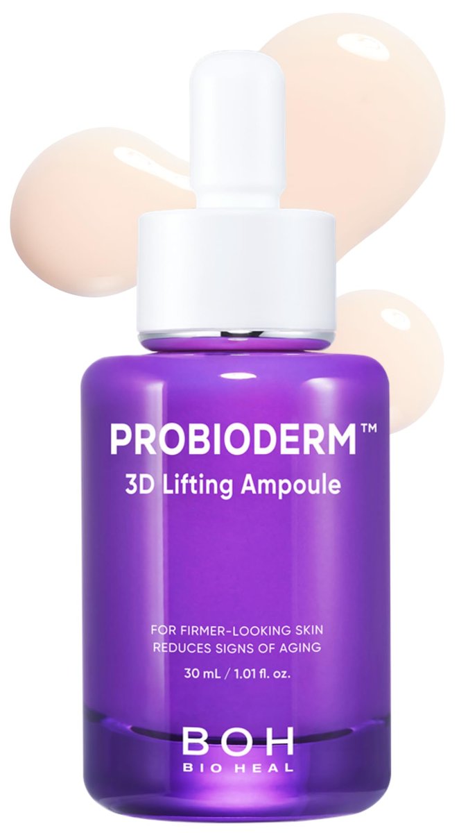 BIOHEAL BOH Probioderm™ 3D Lifting Ampulle 30 ml | Fortschrittliches Elastizitätsserum für gestraffte, feste Haut | Tägliche Hautpflege mit Probiotika & Peptiden