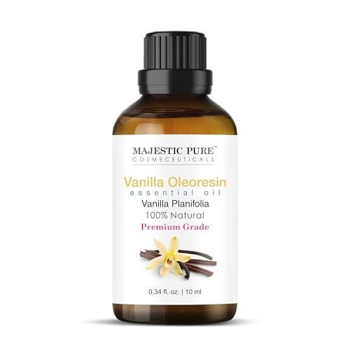 Majestic Pure Vanille Ätherisches Öl mit Glaspipette - 100% rein und natürlich - 0,3 Fl Oz