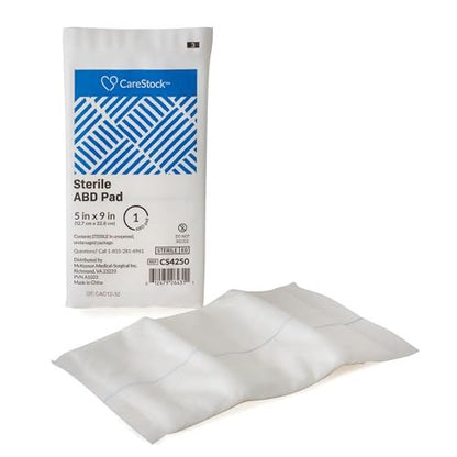 CareStock ABD-Kompressen 13x23 cm [20er-Pack] Sterile Saugkompressen, extra saugfähig, einzeln verpackt, Wundversorgung Erste Hilfe