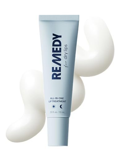 Remedy für trockene Lippen | All-in-One Lippenpflege | Feuchtigkeitsspendender und heilender Lippenbalsam mit Ceramiden, Peptiden und Dimethicon | Repariert trockene, rissige Lippen | Von Dermatologin Dr. Shah