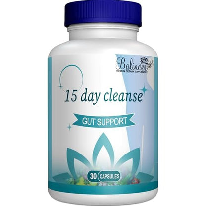 15-Tage-Darmreinigung und Entgiftung für Frauen & Männer mit Senna, Cascara Sagrada & Flohsamenschalen, Non-GMO, 30 Kapseln