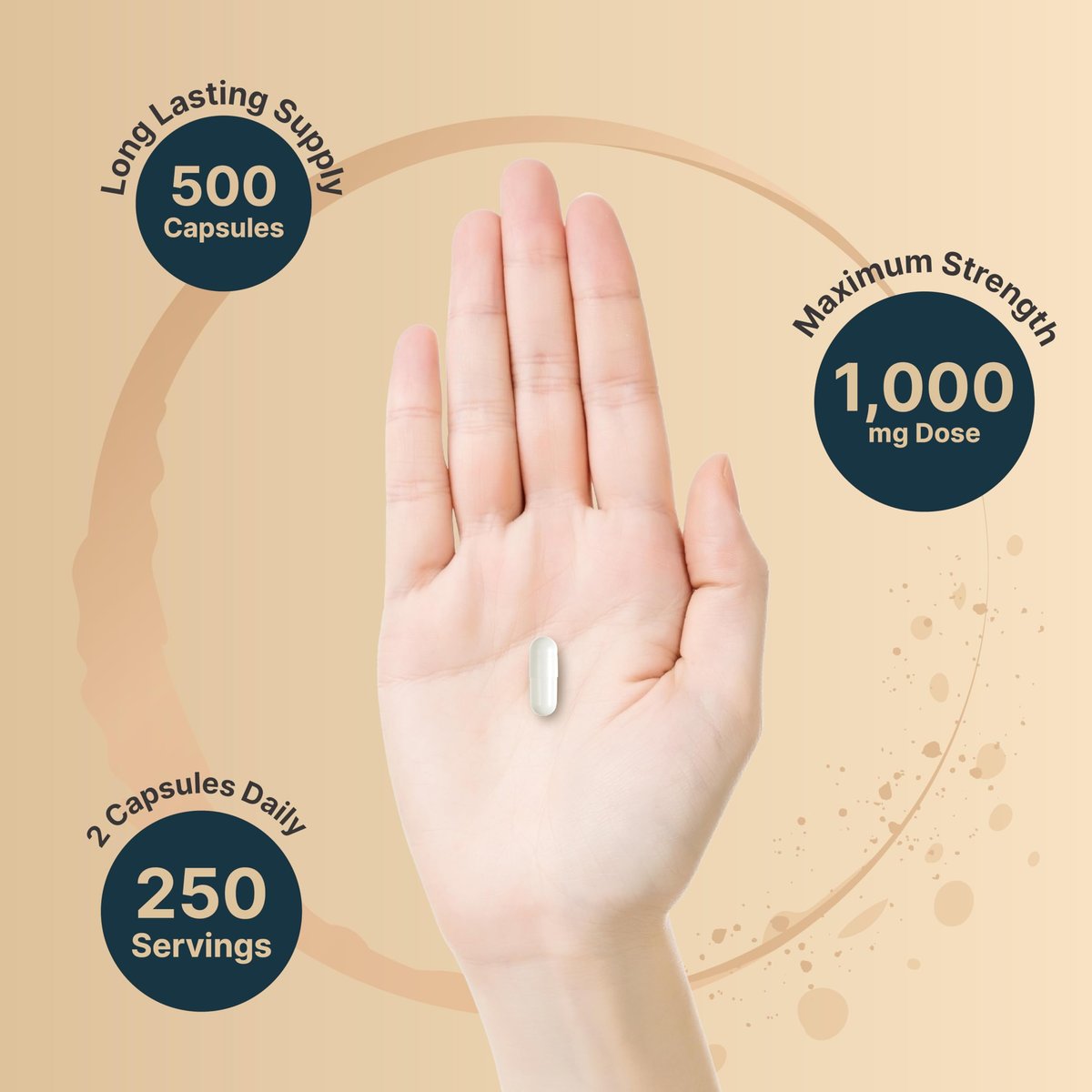 NatureBell Taurin 1.000 mg pro Portion, 500 Kapseln | Essentielle Aminosäure – Doppelte Stärke – Antioxidans für Herz, Muskeln, Gehirn & Leber – Nicht-GVO, Glutenfrei