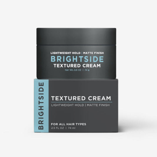 Brightside Textured Cream | Leichter Halt, Mattes Finish | Wasserbasierte Clay-Mischung | Für alle Haartypen | Styling-Produkt