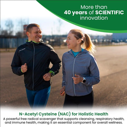 HealthLife N-Acetyl-L-Cystein (NAC) 600mg, 120 Kapseln – Non-GMO, Glutenfrei, 120 Portionen
