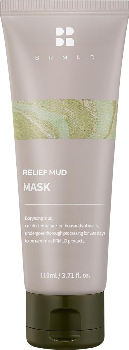 BRMUD Relief Mud Mask – Körper-Maske mit 91,8 % natürlichen Inhaltsstoffen, feuchtigkeitsspendend & reinigend (110 ml)