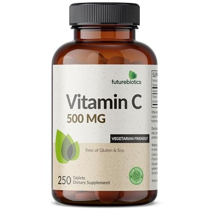 Futurebiotics Vitamin C 500 mg, 250 Tabletten, Non-GMO