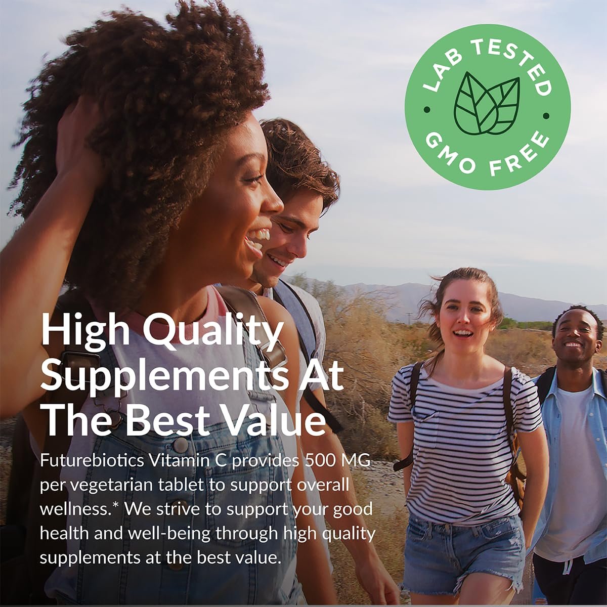 Futurebiotics Vitamin C 500 mg, 250 Tabletten, Non-GMO