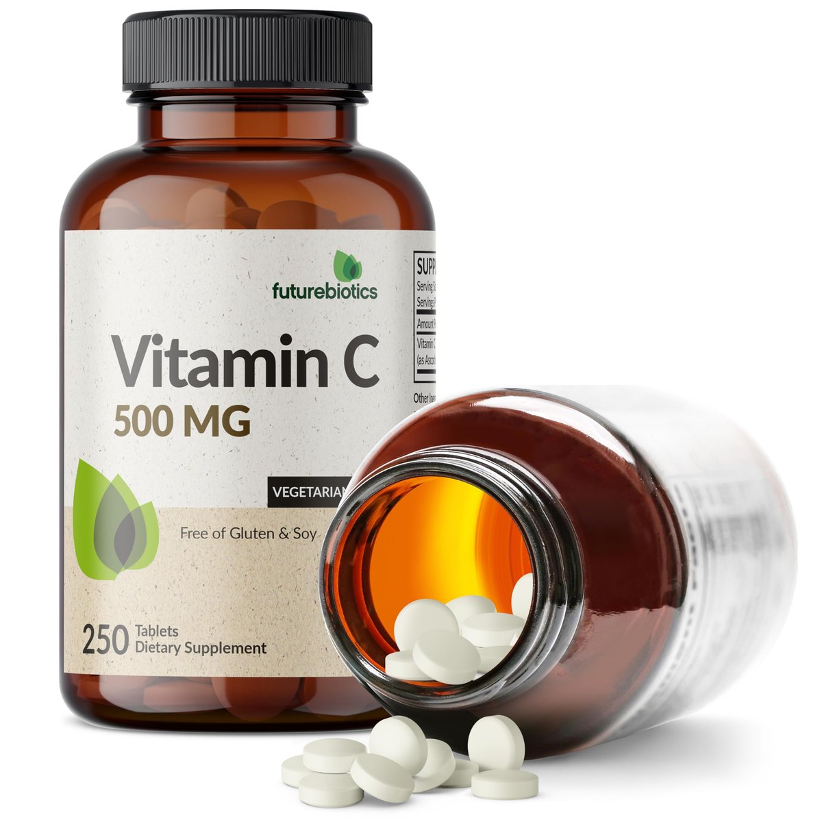 Futurebiotics Vitamin C 500 mg, 250 Tabletten, Non-GMO