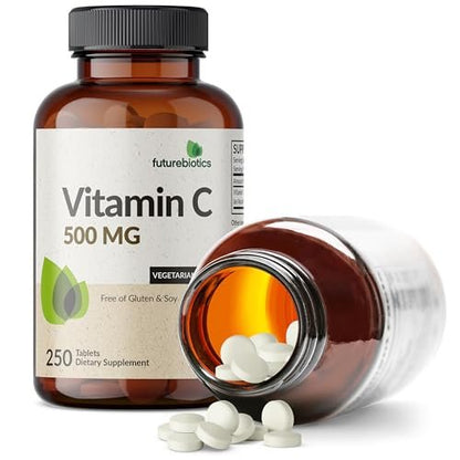 Futurebiotics Vitamin C 500 mg, 250 Tabletten, Non-GMO