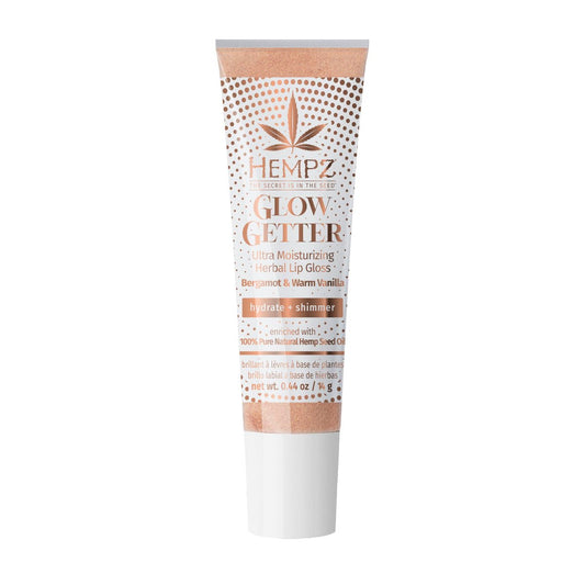 Hempz Glow Getter Lip Gloss – Feuchtigkeitsspendender Lip Balm mit Schimmer, 0,44 oz