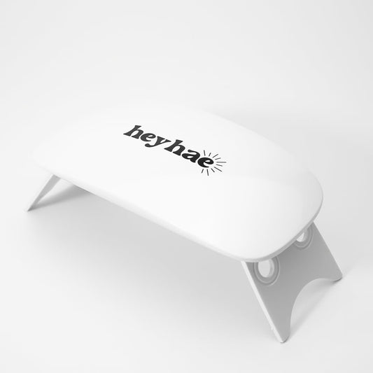 Heyhae LED Lampe für Semi-Cured Gel-Nagelstreifen und Top-Gel Aushärtung – 6W tragbare leichte UV-Lampe