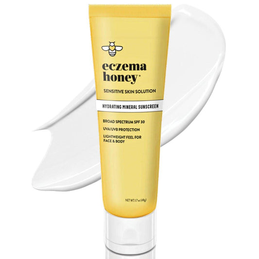 Eczema Honey Feuchtigkeitsspendender Mineralischer Sonnenschutz - Leichter SPF 30 Sonnencreme für Körper & Gesicht - Für alle Altersgruppen (50 ml)