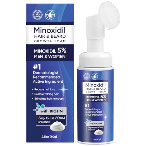 5% Minoxidil Schaum für Männer und Frauen – Haarwuchs Schaum für Frauen und Männer (60 ml)