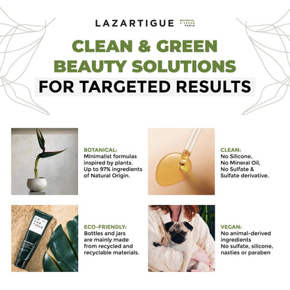 Lazartigue Peeling-Gel, Sauerstoff-reinigendes Detox-Scalp-Scrub mit Jojoba-Perlen und Fruchtsäuren – veganes Kopfhautpeeling für optimale Balance, 75 ml