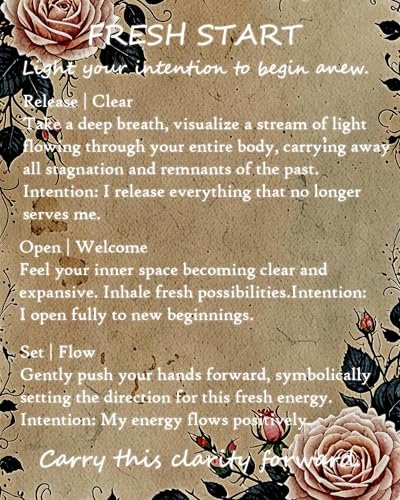 Kristallkerze Heilungsmagie: Frischer Start – Sojawachs-Kerze für Meditation, Achtsamkeit und neue Anfänge (Geschenk für Frauen, Jobwechsel)