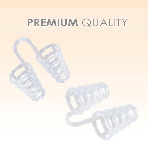 Nose Vent Sinus Relief (12er-Pack, kleine Größe) – Weiche Konus-Vents für ruhigen Schlaf – Wiederverwendbare Anti-Schnarch-Hilfe von Mobi Lock
