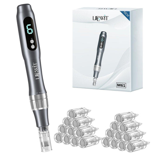 Dermastamp System, 0,25 mm Microneedling Derma Stamp Pen – Alternative zur Derma Roller, Hautpflege-Tool für Frauen