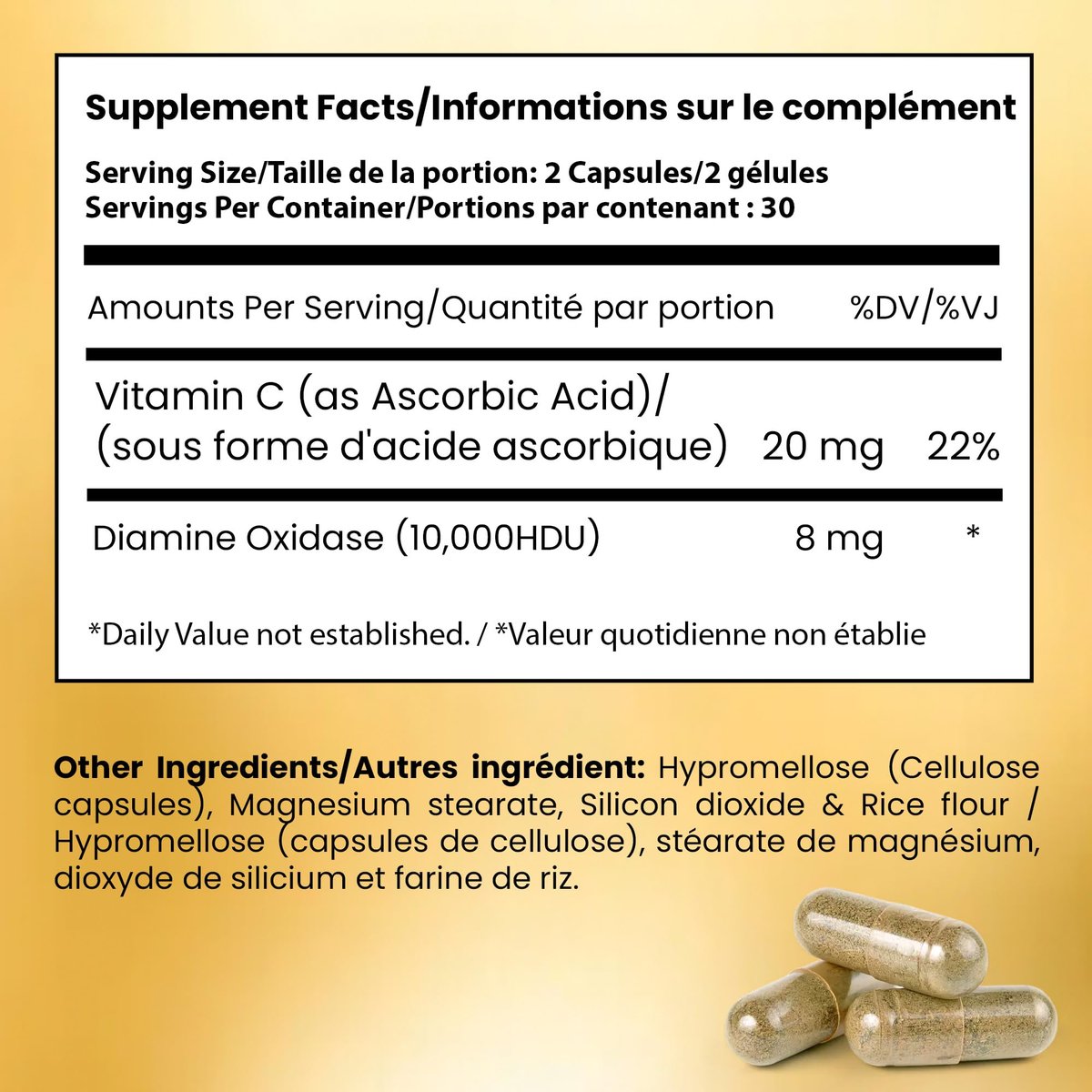 Infuse Allurè - Premium Histaminblocker Supplement - Fortschrittliches DAO-Enzym gegen histaminbedingte Unverträglichkeiten - Hergestellt in den USA, 60 Kapseln