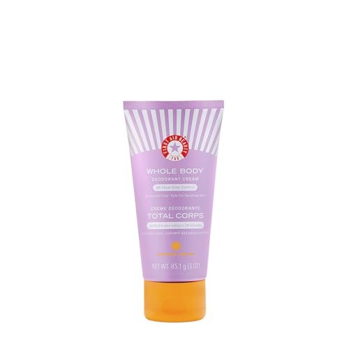 First Aid Beauty Ganzkörper-Deodorant-Creme | Kontrolliert unerwünschten Körpergeruch für ein ganzes Gefühl der Frische, dermatologisch & gynäkologisch getestet, sicher für empfindliche Haut, gluten-, nano- und parthenolidefrei, 85 g