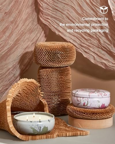 M&SENSE Coconut Beach Duftkerze 12 oz – Große 3-Docht Sojawachs-Kerze im Metalldose, über 40 Stunden Brenndauer, 100% natürliches veganes Wachs, entspannende Aromatherapie-Geschenkkerze für Frauen und Männer