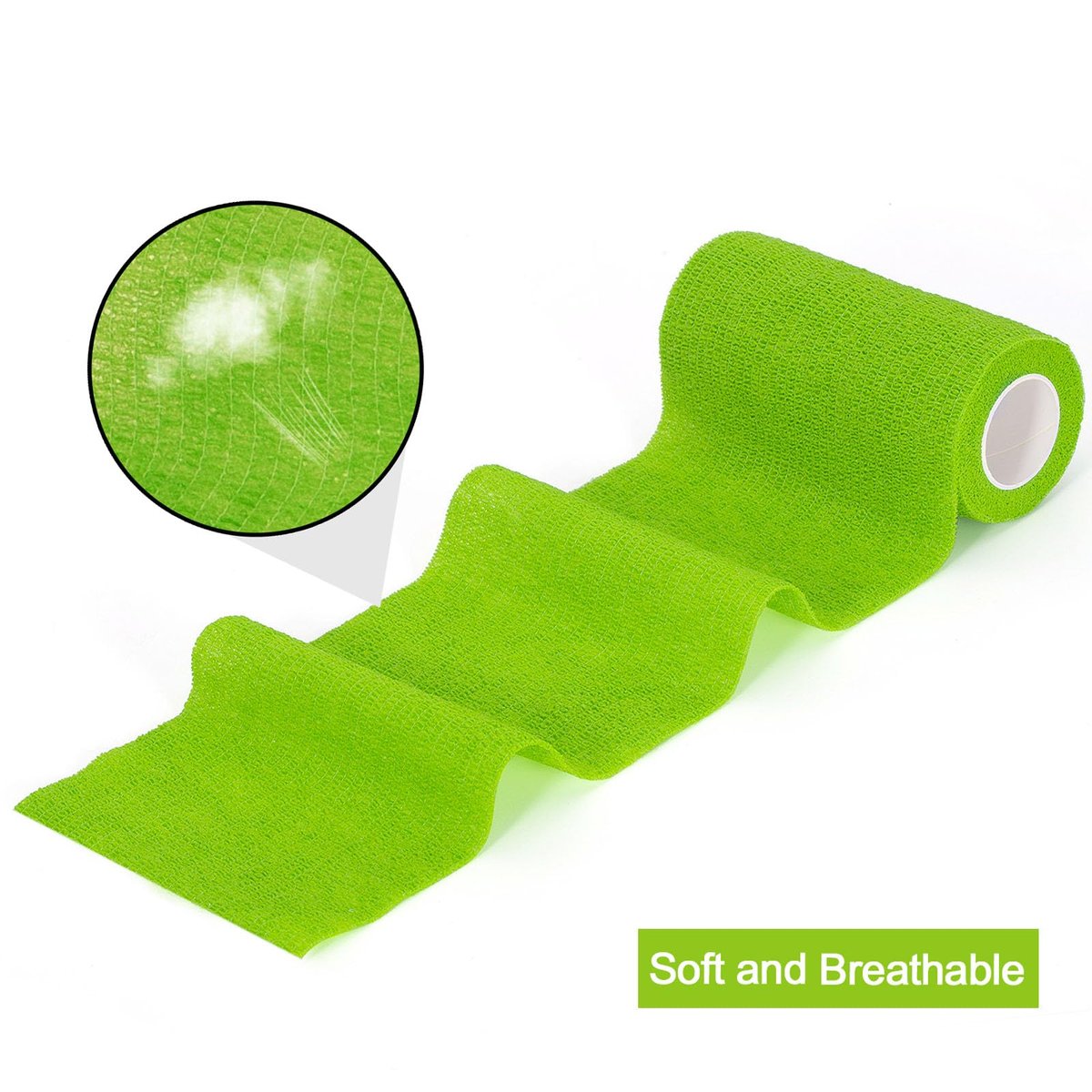 Selbstklebende Bandage 10 cm x 4,5 m - 12er Pack: Elastische Tierarztwickel für Pferde, Knöchel, Handgelenk, Sport