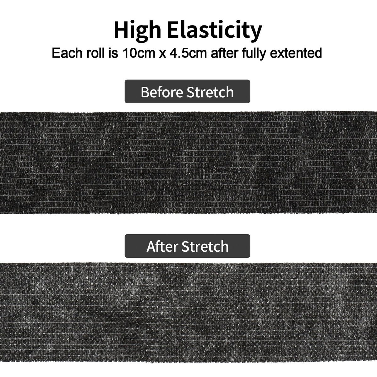 Selbstklebende Bandage 10 cm x 4,5 m - 12er Pack: Elastische Tierarztwickel für Pferde, Knöchel, Handgelenk, Sport