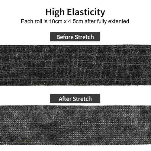 Selbstklebende Bandage 10 cm x 4,5 m - 12er Pack: Elastische Tierarztwickel für Pferde, Knöchel, Handgelenk, Sport
