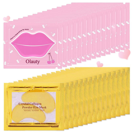 30 Paar Lippenmasken & Augenmasken – Feuchtigkeitsspendende Lippenmasken, Anti-Falten-Patches für Lippen und Augen, Junggesellinnen-Abschiedsgeschenke, Bulk-Geschenke, Lehrer-Dankesgeschenke, Muttertagsgeschenke