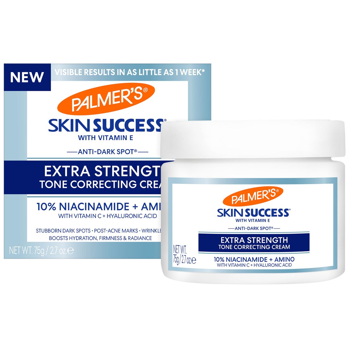 Palmer's Skin Success Extra Strength Tone Correcting Face Cream – 2,7 Unzen – Dunkle Flecken Korrektur für Verfärbungen, Altersflecken und Pickelmale