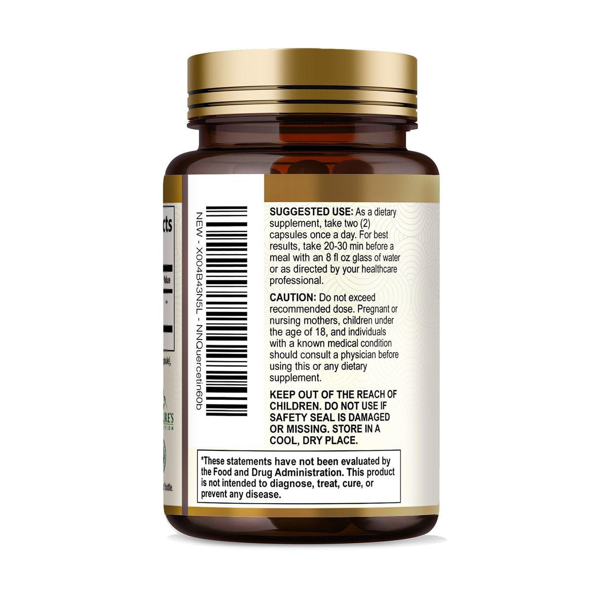 Quercetin Dihydrat 1000mg pro Portion – Hochdosiertes pflanzliches Bioflavonoid – Extra starke Antioxidans-Unterstützung für Immun- und Atemwegsgesundheit – Hohe Absorption – 60 Vegane Kapseln