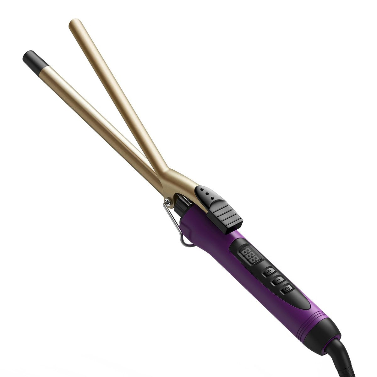 MELYDO 1/2 Zoll kleiner Lockenstab für kurze & lange Haare – Halbzoll Lockenwickler mit Keramik-Tourmalin-Beschichtung und einstellbarer Temperatur, inklusive Hitzeschutzhandschuh