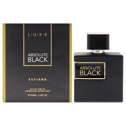 Luxe Absolute Black by Estiara für Herren - 100 ml Eau de Parfum Spray