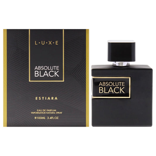 Luxe Absolute Black by Estiara für Herren - 100 ml Eau de Parfum Spray