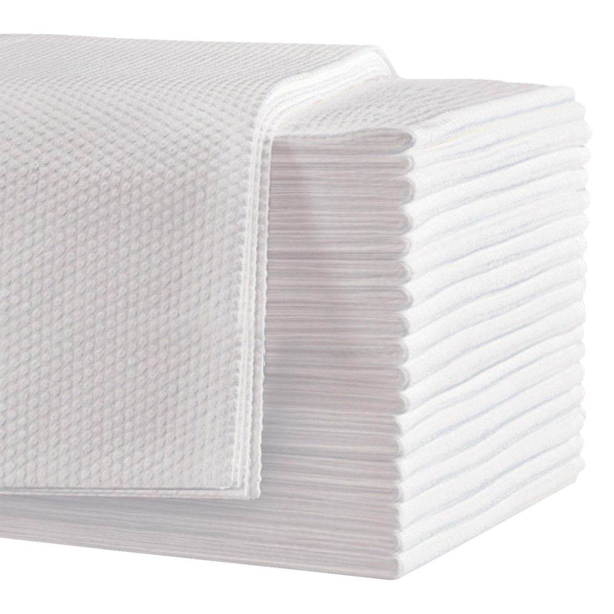 Biubumtu 50er Pack Einweg-Badehaartücher, 50 x 70 cm, verdickte saugfähige Salon- & Spa-Tücher für Massage, Yoga, Campingausflüge (Weiß)