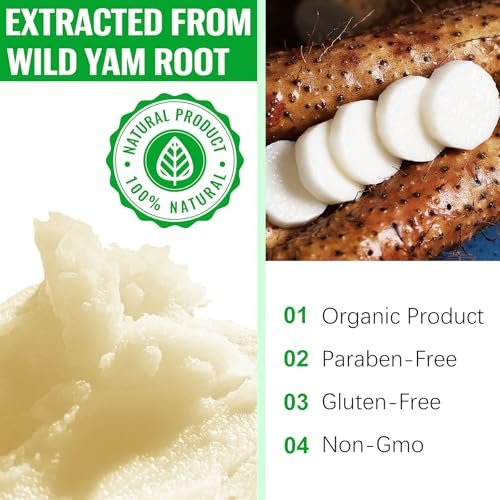 NATURE ZIRAN Wild Yam Creme – Wild Yam Creme zur Linderung von Symptomen während Phasen körperlicher Veränderung – für alle Hauttypen (62 ml)