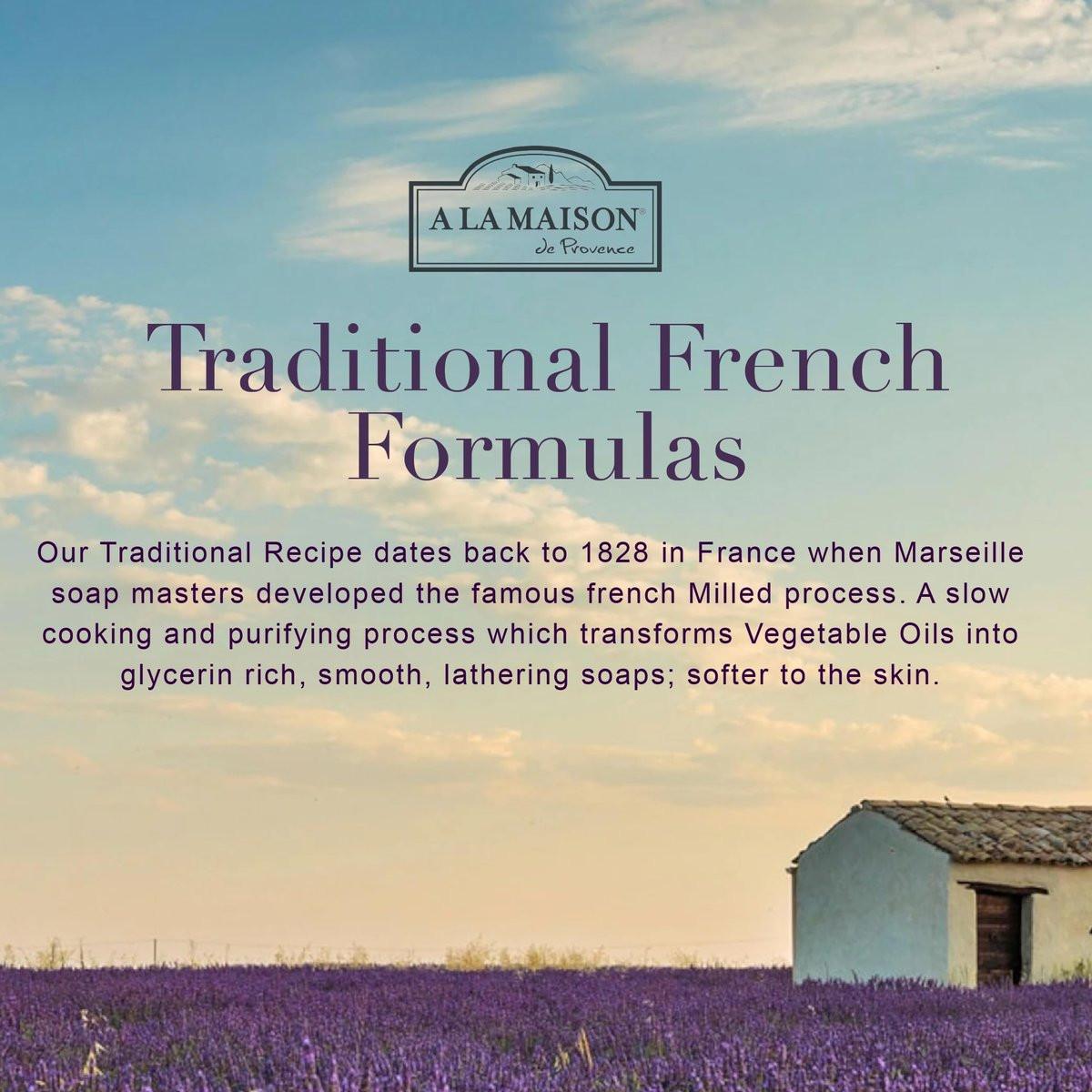 A LA MAISON French Liquid Hand Soap, Hypoallergen, ohne Duft - Natürliche Handseife mit ätherischen Ölen - biologisch abbaubar, pflanzlich, vegan, tierversuchsfrei, alkohol- & parabenfrei (16,9 oz, 3er-Pack)
